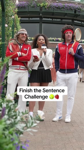 Finish the Sentence Challenge at Wimbledon! 🎾🍓
