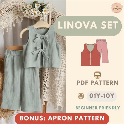 Kids Top and Pants Sewing Pattern PDF, Beginner Friendly Toddler Clothing Pattern Easy DIY Kids Outfit Pattern Top and Pants Pattern for Kid - Etsy Australia