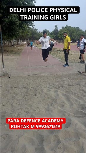 DELHI POLICE GIRIS PHYSICAL TRAINING PARA DEFENCE ACADEMY ROHTAK #1600mtrruning