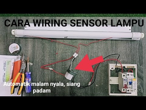 Cara wiring sensor lampu automatik on/off (malam nyala, siang padam)