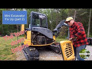 155-John Deere 50D Mini Excavator repair project (part 2)