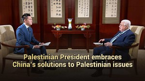 5.5K views · 116 reactions | Palestinian President Mahmoud Abbas wholeheartedly embraces the three-point proposal recently put forward by Chinese President #XiJinping, and recognizes China's unwavering support for the Palestinian people. President Abbas told CMG's Wang Guan in an exclusive interview that "China has always firmly stood by our side, firmly stood on the side of the Palestinian people, and has done its best to provide us with help.” | CGTN | Facebook
