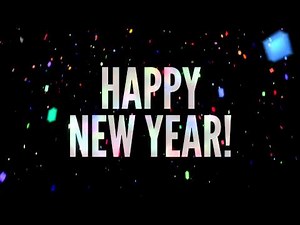 Happy New Year Confetti - HD Background Loop