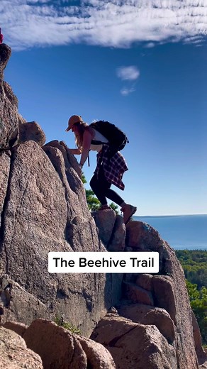 Hiking the Beehive Trail at Acadia National Park