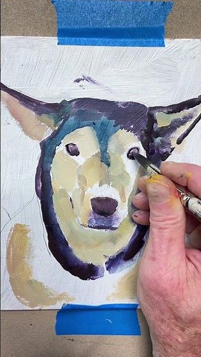 Painting a Dog Portrait in Gouache