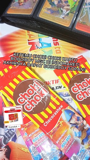 Found BoBoiBoy MGC Cards in Choki-Choki at Indomaret! Finally Got the BoBoiBoy Sopan Card?