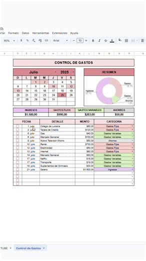 Crea tu plantilla de control de gastos fácilmente