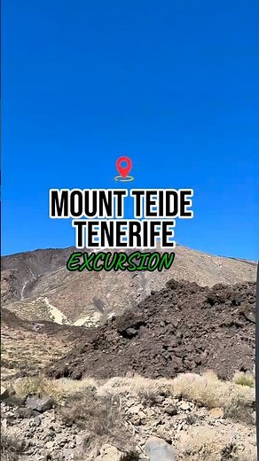 Mount Teide (Spanish: El Teide) the iconic volcano at the heart of Tenerife 🌋