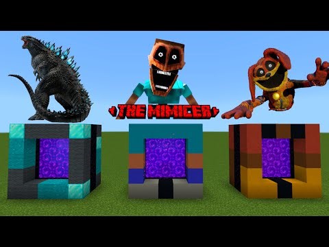 How To Make Portal To Godzilla mimicer DogDay In Minecraft