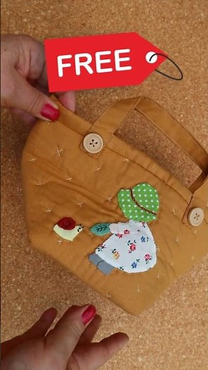 Vacation Sewing Project: Sew an Adorable Basket – Sunbonnet Sue & the Snail 🐌 Free Patterns.