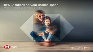 Earn 10% Cashback on your mobile, supermarket and fuel spend plus 0.1% cashback on all your card spend monthly with your HSBC Platinum Cashback Card. Visit : http://grp.hsbc/6186ETveM | HSBC