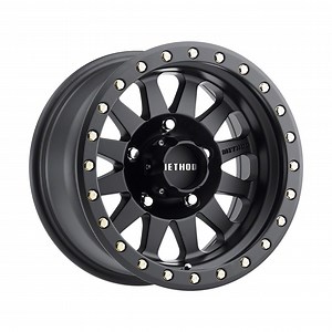 Method Race Wheels Jeep Wrangler MR304 Double Standard Matte Black Wheel; 15x10; -50mm Offset MR30451012550N (97-06 Jeep Wrangler TJ) - Free Shipping