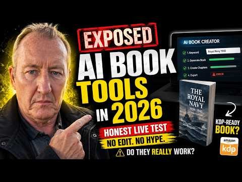 EXPOSED | AI Book Writing Tools in 2026 Honest Live Test NO Edit