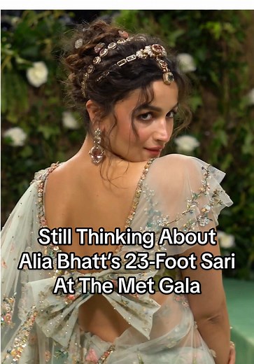 Alia Bhatt's Iconic 23-Foot Sari at the Met Gala 2024