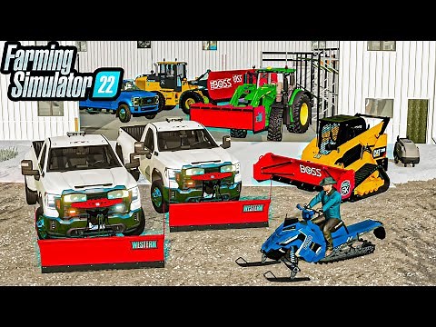 SNOWSTORM RESCUE! PLOWING ELMCREEK CITY! | FARMING SIMULATOR 22