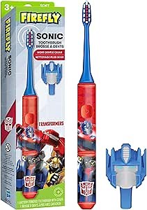 Firefly Transformers Sonic Toothbrush with 3D Cover, Soft, Ages 3+