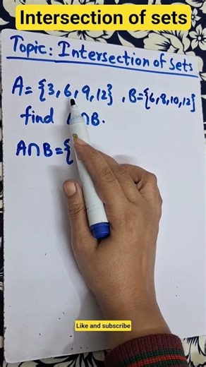 intersection of sets