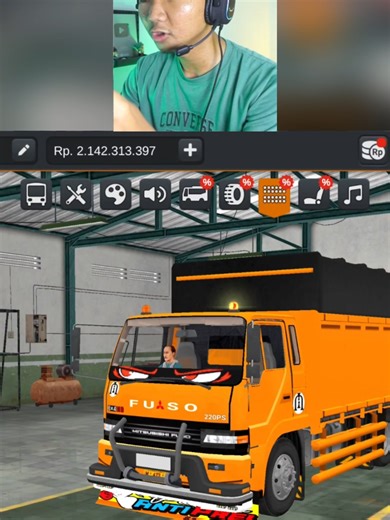 Modifikasi Truk Fuso Fighter di Truck Simulator ID