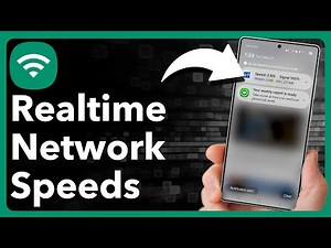 How To Show Real Time Network Speed On Samsung Phone