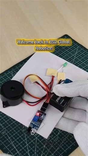How to Build a Simple DIY IR Proximity Alarm System | RSD Global Robotics #shorts