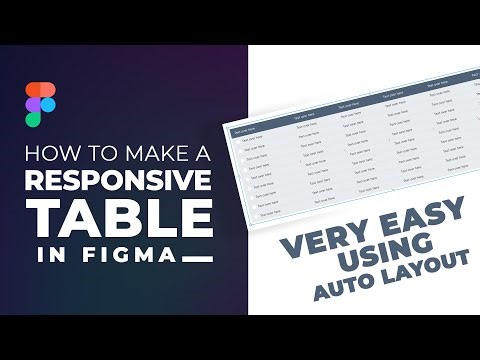 Design a Responsive Table in Figma Using Auto Layout | Responsive Table in Figma | Figma Tutorial