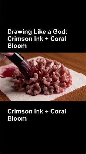 Drawing Like a God: Crimson Ink + Coral Bloom