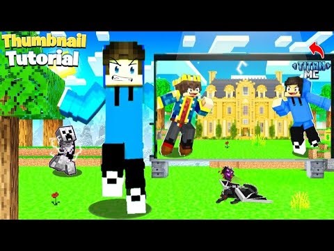 How I make Thumbnails like ‪@GamerFleet‬ || Thumbnail tutorial #minecraft