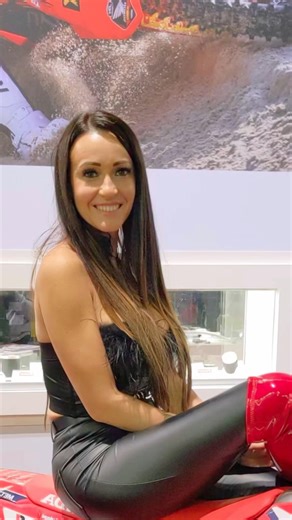 Beautiful Model with New Motorcycle at EICMA 🔥