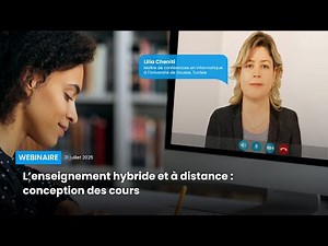 L’enseignement hybride et à distance : conception des cours
