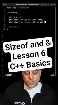 Understanding C++ Variables - sizeof and addressof [Learn C++ Shorts Lesson 6]