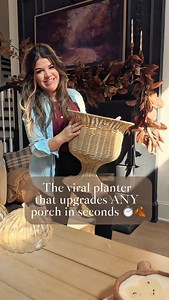 Comment planter for links If you’ve been searching for the perfect fall planter—this is it 🍂🌿 I stuffed mine with faux mums and it instantly gave my porch that high-end, designer look without the high price tag. ✨ Budget-friendly ✨ Pottery Barn vibes ✨ The ultimate fall porch upgrade Don’t wait—this one’s going to SELL OUT fast 👀 #FallDecor #FallPorchDecor #fall2025 #PorchGoals #BudgetFriendlyDecor #HomeDecorOnABudget #SeasonalDecor #PorchMakeover #FauxMums #FallVibes #targetfinds #ElevatedDe