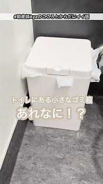[Small trash can in the toilet] How to dispose of sanitary napkins! #sanitarynapkins #Toreluna