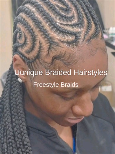 Freestyle small braids are trending because they express individuality and personal style. One braiding detail clients don’t notice 👀 When doing small straight-back braids, I add box braids at the nape because that area has less space than the front. This prevents overcrowding and keeps the braids balanced, flat and comfortable. #braidsnyc #freestylebraids #smallbraids #protectivestyles #braidedhairstyles