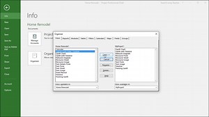 The Organizer in Microsoft Project - Instructions - TeachUcomp, Inc.