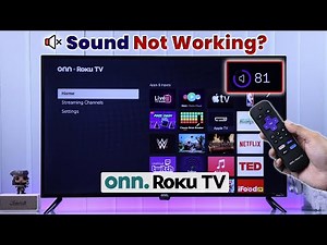 Onn. Roku TV No Sound | Audio [FIXED]