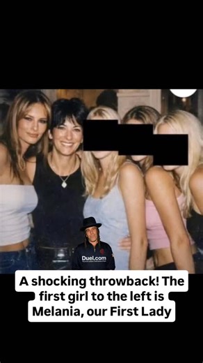 ChivoChoice on Instagram: "A shocking throwback! The first girl to the left is Melania, our First Lady, alongside a group of Eastern European girls brought to the U.S. for affluent Americans. What do you think about this intriguing piece of history? Share your thoughts below! ⬇️✨ ⛔️Believe it or not ‼️The first girl to the left is actually Melania, the First Lady of the United States‼️with a group of other Eastern European girls imported by Epstein for wealthy Americans ‼️ Don’t forget to: ♡ ㅤ ❍