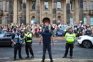30 pictures from Lancaster rally where protestors met with hundreds of anti-fascist campaigners
