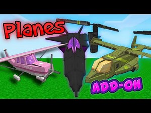 This Is Minecraft’s Best Mod Ever!!!! (Planes Add-On)