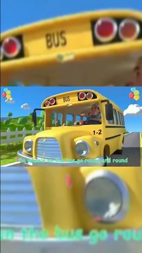 learn colors with pacman vs school bus | the wheels on the bus #nurseryrhyme