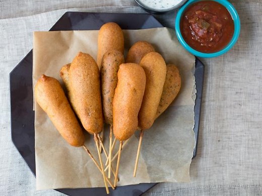 Breakfast Sausage Corn Dogs