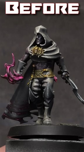 Small additions to make a big difference! I’m using an older model to show how a few tiny changes can highlight features in a whole new way. Coming in with the fluorescent paint in the airbrush and paintbrush afterwards will maximise that light and shadow. This first step shouldn’t be missed to get a really punchy glow, and I’ve got a few tips for the airbrushing stage too, including easy fixes for when you go too far. #warhammer #warhammercommunity #warhammerpainting #paintingwarhammer2020 #pai