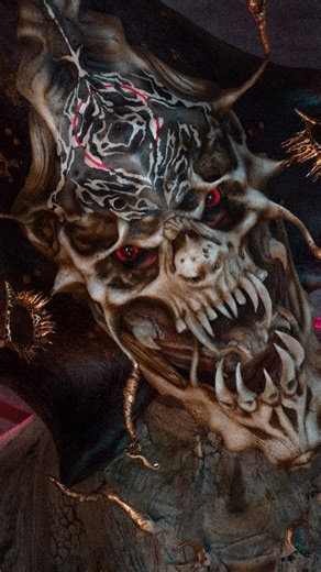 joyce Spakman on Instagram: "𝕿𝖍𝖊 𝖎𝖗𝖔𝖓 𝖜𝖆𝖑𝖑𝖘 𝖔𝖋 𝕯𝖎𝖘 Little makeup process of this alien emperor look I did! Was actually meant for halloween 🙃 This unique, hand sculpted mask is up for grabs 𝕸𝖔𝖉𝖊𝖑 @barsh_mellow 𝕮𝖔𝖘𝖙𝖚𝖒𝖊/ 𝖈𝖔𝖓𝖈𝖊𝖕𝖙/ 𝖒𝖆𝖐𝖊𝖚𝖕/ 𝖕𝖍𝖔𝖙𝖔𝖌𝖗𝖆𝖕𝖍𝖞 by me 𝕾𝖙𝖔𝖗𝖞 𝕿𝖎𝖒𝖊 As we rose upon the gates of Dis, and its minarets towered above us, piercing only a fraction toward heaven. A crackling voice made the air heavy with sulfur. "Not one pers