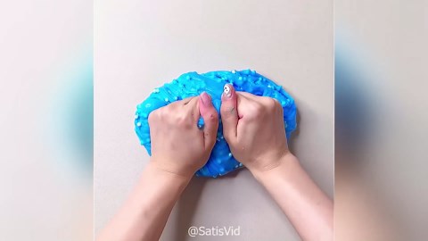 Foam Bead Slime Texture And Pastel Stretch