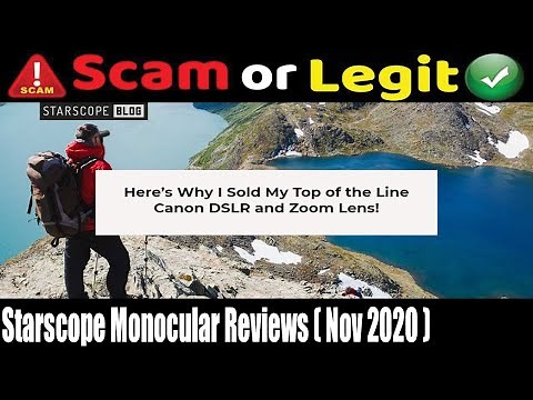 Starscope Monocular Reviews {November 2020} Another Scam Product or Legit? Watch Video Now!
