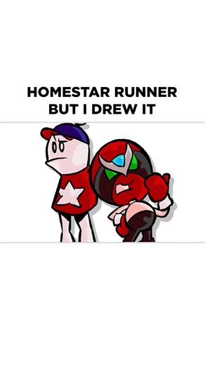 Homestar Runner but I drew it #homestarrunner #strongbad #animatic