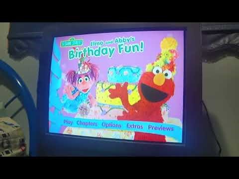 Elmo and Abby's Birthday Fun 2009 DVD Menu Walkthrough