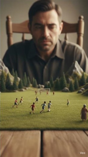 A Giant Man Watching a Miniature World on a Table | Unreal Realistic Cinematic Scene #shorts