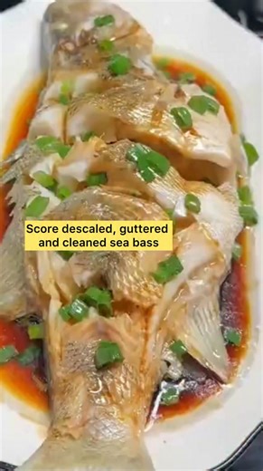 East tasty Chinese ginger scallions steamed sea bass fish recipe #fishrecipe #steamedfish #healthyeating #healthyfood #healthyrecipes #healthycooking #seabass #chinesefood #chinesecuisine #chinesefoodlover #vlog #food #foodlover #foodie #foodblogger #yummyfood #tastyfood #comfortfood #homemadefood #homecooking #homecooked #cooking #cookingvideos #cookingtime #cookingreels #cookingathome #easyrecipe #recipes #recipe #fullhappybelly | Fullhappybelly