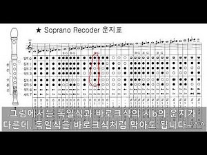 리코더 운지법