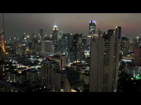 View from the Above Eleven rooftop bar in Bangkok Thailand